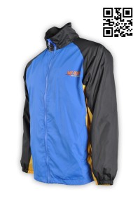 J514 tailor made team group coat windbreaker  electric bicycle car club coat supplier company